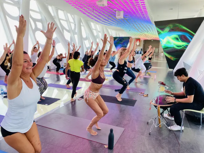 Wellness activation at Dubai Frame