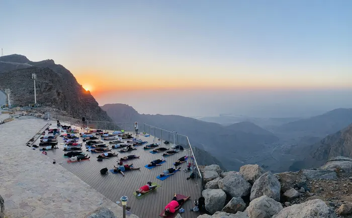 Wellness activation at Jebel Jais Mountains, Ras Al Khaimah